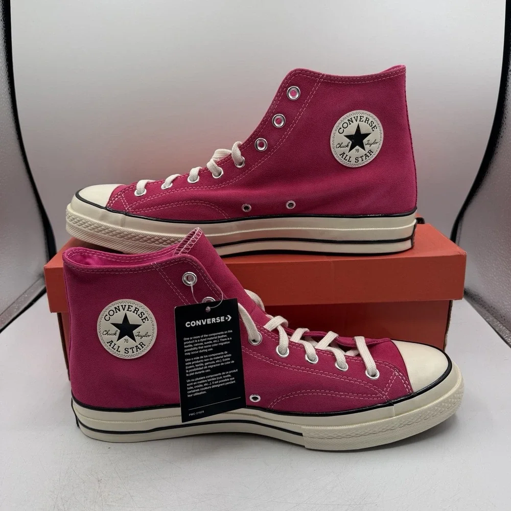 Converse Chuck Taylor All Star 70 Hi Shoes Men 8.5 Women 10.5 Prime Pink 166215C